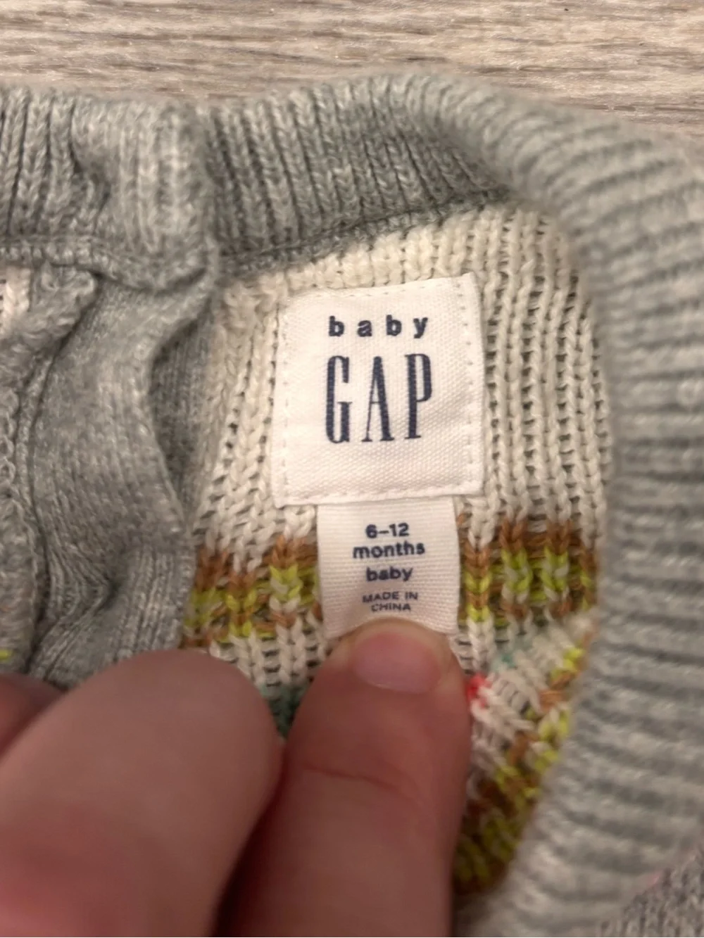 Baby Gap 6-12 Months Girls Fair Isle Llama Sweater Dress Holidays Christmas